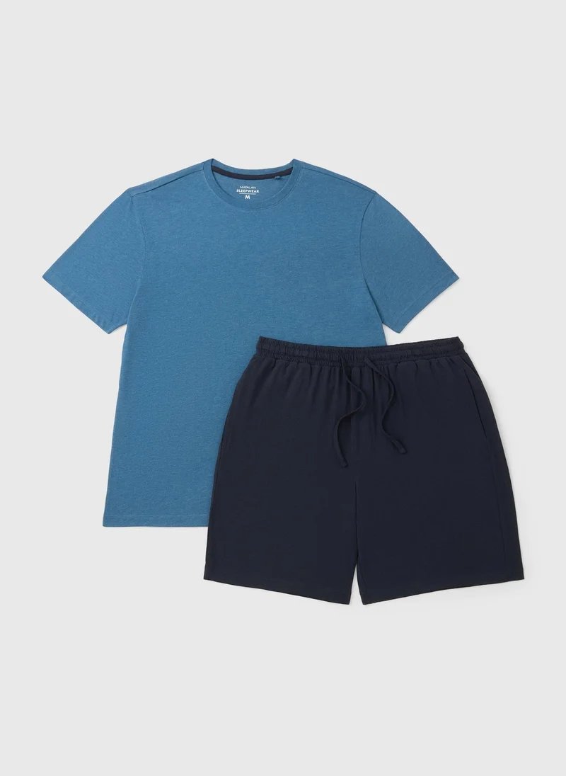 ماتلان Navy Essential Short Pyjama Set